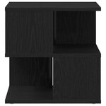 vidaXL Table d'appoint Chêne noir 40 x 40 x 40 cm Bois d'ingénierie