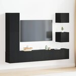 vidaXL Ensemble de meubles TV 6 Pièces Chêne noir 160 x 30 x 30.5 cm