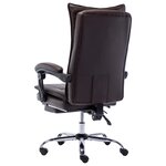 vidaXL Chaise de bureau Marron Similicuir