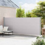 vidaXL Auvent latéral rétractable de patio 180x600 cm Gris