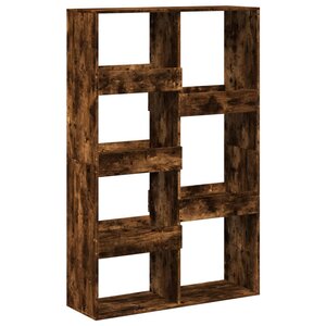 vidaXL Bibliothèque chêne fumé 100x33x155 5 cm bois d'ingénierie