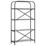 vidaXL Étagère Sonoma gris 80 x 30 x 146 cm Bois d'ingénierie