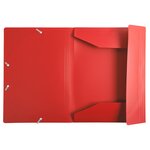 Chemise à élastique 3 rabats Polypropylène 4/10e Opaque Eco - A4 - Rouge x 30 EXACOMPTA