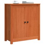 vidaXL Buffet avec tiroir Brun cire 70 x 35 x 80 cm Pin massif