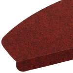 vidaXL Tapis d'escalier auto-adhésifs 15 Pièces Rouge 80 x 28 x 3 5 cm