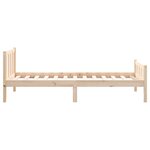 vidaXL Cadre de lit bois massif 90x190 cm simple