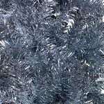 Vidaxl arbre de noël mince avec led et boules argenté 150 cm