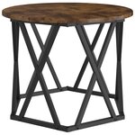 vidaXL Table d'appoint empilable 3 Pièces Chêne fumé