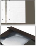 Cahier 'METTINGBOOK' reliure intégrale 160 pages réglure 5x5 format A4+ 90g OXFORD