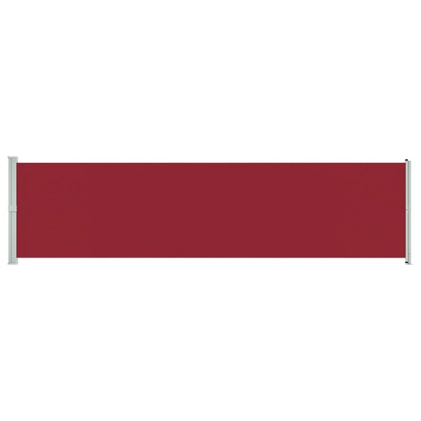 vidaXL Auvent latéral rétractable de patio 600x160 cm rouge