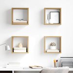 vidaXL Étagères Murales 4 Pièces Chêne artisanal 26 x 15 x 26 cm