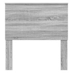 vidaXL Tête de lit Gris Sonoma 90 cm Bois d'ingénierie