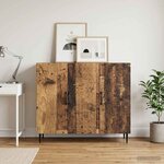 vidaXL Buffet Bois ancien 89 x 34 5 x 80 cm Bois d'ingénierie