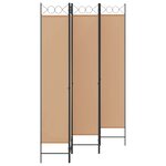 vidaXL Paravent 5 panneaux Beige 200 x 220 cm Tissu