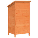 vidaXL Abri de jardin Marron 59 5 x 56 x 113 5 cm Bois de Sapin Massif