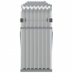 vidaXL Porte-bûches argenté 300x45x100 cm acier galvanisé