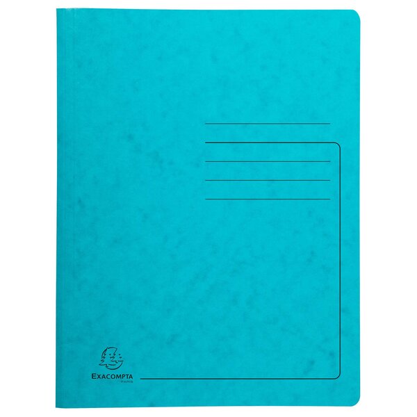 Chemise De Classement À Ressort Carte Lustrée 355gm2 - A4 - Turquoise - X 25 - Exacompta