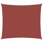 vidaXL Voile de parasol tissu oxford rectangulaire 2 5x3 m terre cuite
