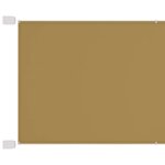 vidaXL Auvent vertical Beige 140x600 cm Tissu oxford
