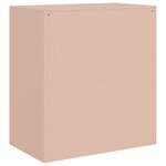 vidaXL Buffet rose 67x39x73 cm acier