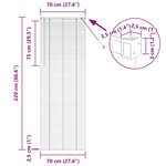 vidaXL Store de Fenêtre Gris foncé 80 x 130 cm Aluminium