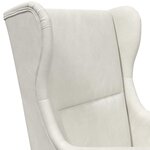 vidaXL Fauteuil Crème Velours