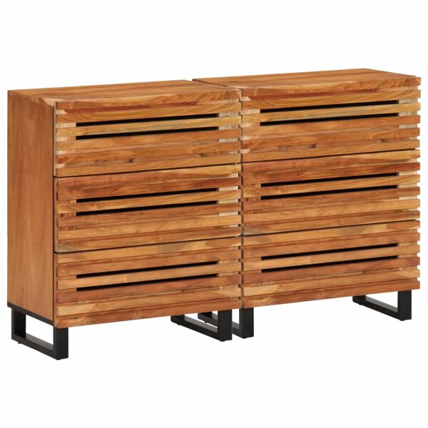 vidaXL Buffets 2 Pièces 60x34x75 cm bois d'acacia massif