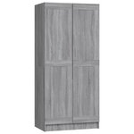 vidaXL Garde-robe Sonoma gris 82 5x51 5x180 cm Bois d'ingénierie