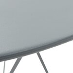 vidaXL Mobilier de bistro 3 Pièces Acier Gris