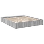 vidaXL Cadre de lit sans matelas sonoma gris 180x200 cm