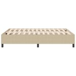 vidaXL Cadre de lit plateforme Vert gris 140 x 200 cm tissu