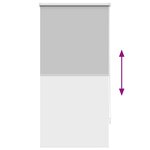 Store enrouleur occultant gris 60 x 120 cm