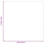vidaXL Tapis d'extérieur 'ARAKIL'Gris 250x250 cm PP