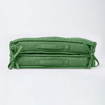 Coussin rehausseur lombaire en coton 50 x 50 cm - Vert foncé - HOMESCAPES