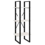 vidaXL Bibliothèque à 3 niveaux Blanc 40x30x105 cm Bois de pin massif