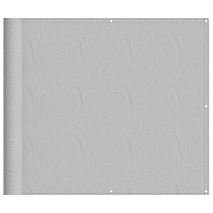 vidaXL Écran de balcon gris clair 90x1000 cm 100  polyester oxford