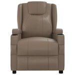 vidaXL Fauteuil de massage électrique Cappuccino Similicuir