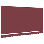 vidaXL Tissu de remplacement pour auvent   cadre 4x2 m  Bourgogne