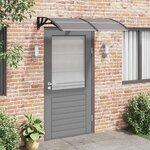 vidaXL Auvent de porte Noir 150x75 cm Polycarbonate