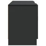 vidaXL Meuble TV Noir 102 x 34 5 x 47 cm Bois d'ingénierie
