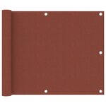 vidaXL Écran de balcon Terre cuite 75x300 cm Tissu Oxford