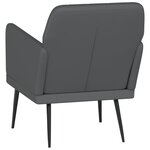 vidaXL Fauteuil Gris 61x78x80 cm Similicuir