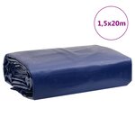 vidaXL Bâche bleu 1 5x20 m 650 g/m²