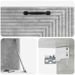 vidaXL Meuble TV mural Gris béton 78 5 x 31 x 30 cm Bois d'ingénierie