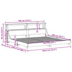 vidaXL Cadre de lit sans matelas cire marron 180x200cm bois pin massif