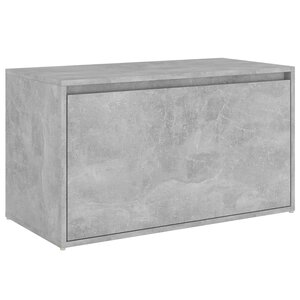 Banc banquette d'entrée 80 x 40 x 45 cm gris béton aggloméré 02_0010863