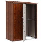 vidaXL Cabanons de jardin Marron 153 5 x 86 x 200 cm Métал