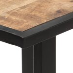 vidaXL Table à manger 120 cm Bois de manguier brut