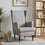 vidaXL Fauteuil Gris clair Velours