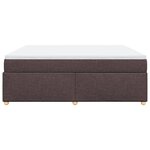 vidaXL Sommier à lattes de lit avec matelas Marron foncé 200x200 cm